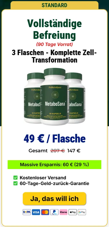 Metabosana – Preis für 3 Flasche